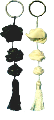 Chaveiros com flores a escolha